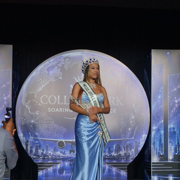 On the Miss College Park stage